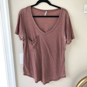 Z Supply Burnt Orange Oversized Pocket Tee